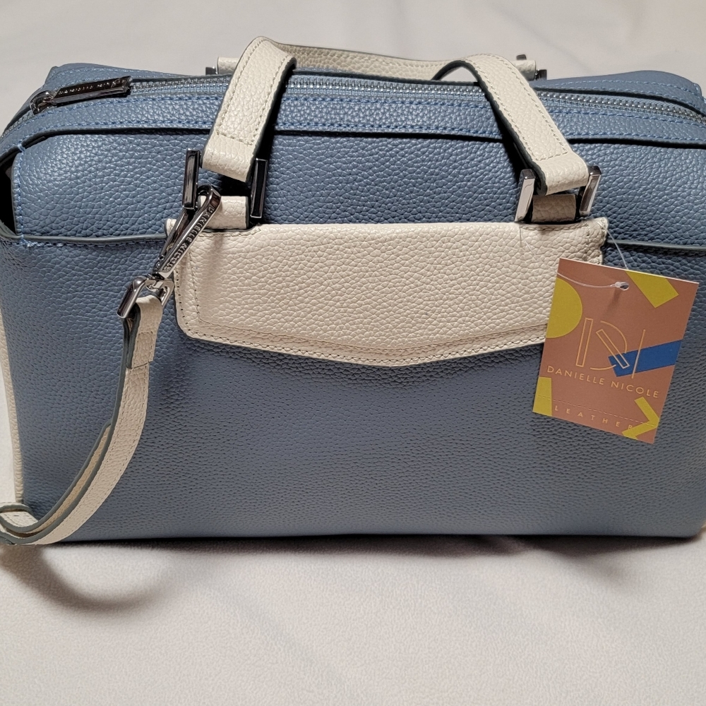Leather satchel bag - Picture 2 of 12
